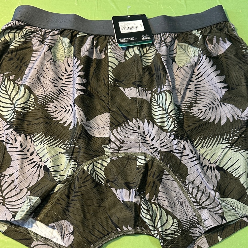 ExOfficio Green and Gray Boxer Briefs